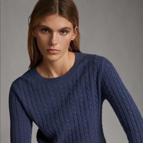 Massimo dutti cable knit sweater Clearance
